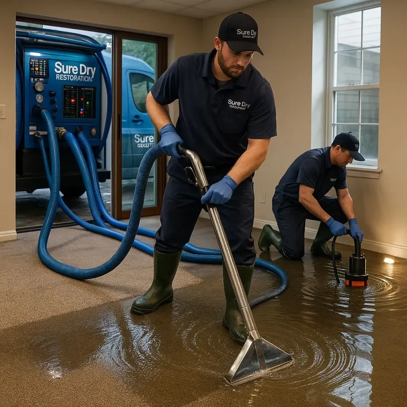Water Extraction and Removal process in West Branch, MI